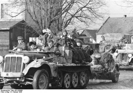 Armada alemaniarraren mugimenduak, 1945eko otsaila.